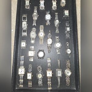 Broken Craft Repair Watche Faces Parts Vintage And Modern Mostly Metals #21